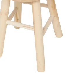 Drewniany stołek NYAR, Ø 28 cm