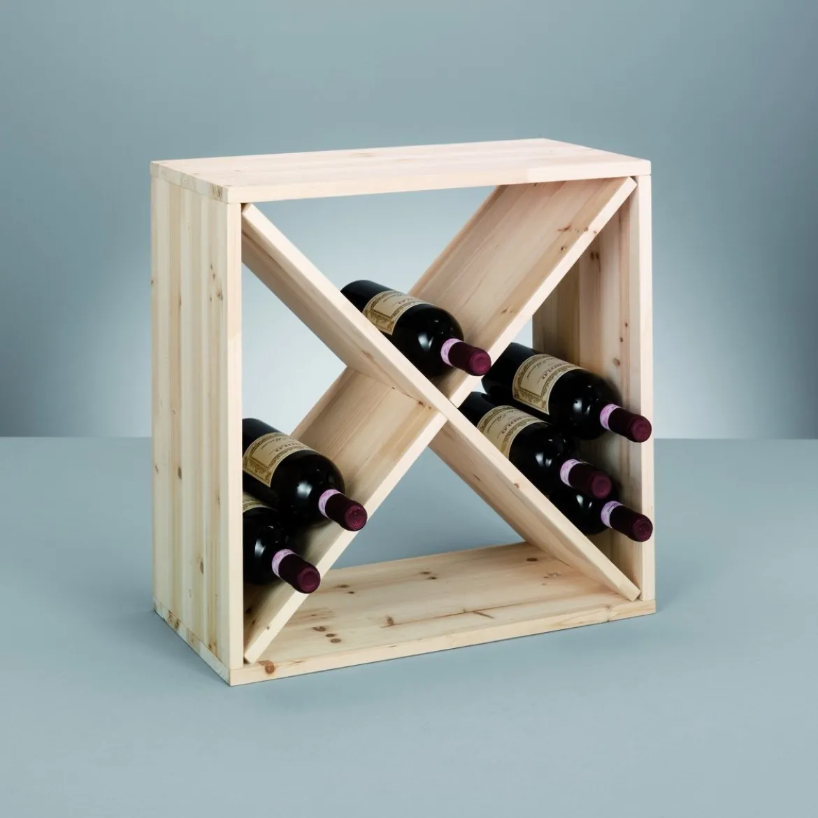 Drewniany stojak na wino, ZELLER