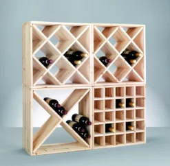 Drewniany stojak na wino, ZELLER