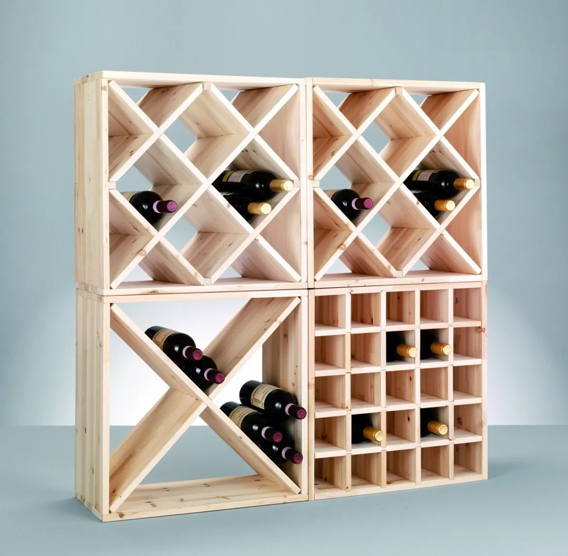Drewniany stojak na wino, ZELLER