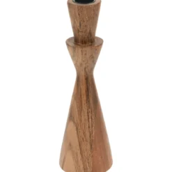 Drewniany świecznik, akacja, 22 cm