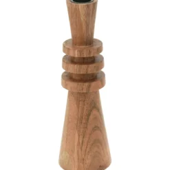 Drewniany świecznik, akacja, 22 cm