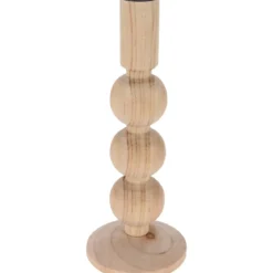 Drewniany świecznik, naturalny