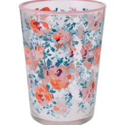 Duża szklanka w kwiatowy wzór, 510 ml
