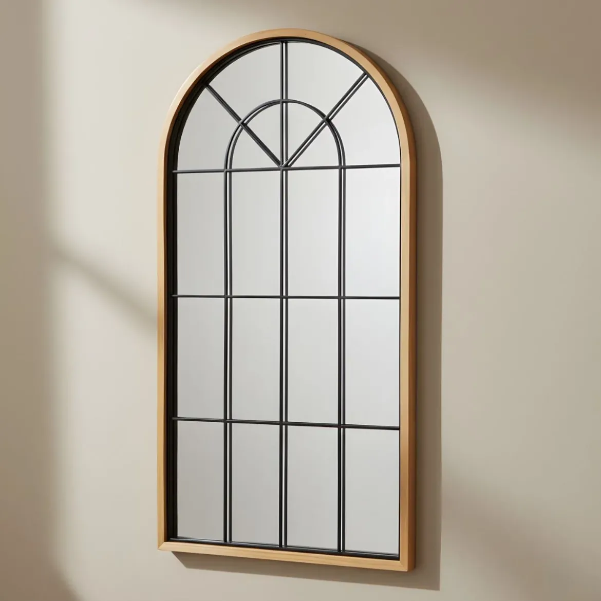 Duże, dekoracyjne lustro wiszące ARCUS, 110 x 56 cm