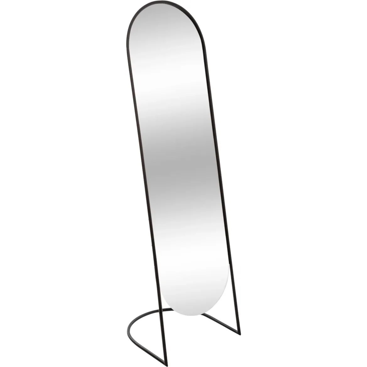 Duże lustro stojące w metalowej ramie JEF, 39,5 x 136 cm