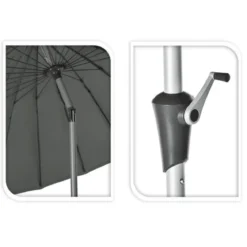 Duży parasol ogrodowy, Ø 270 cm