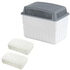 Duży pochłaniacz wilgoci z zapasowym wkładem, 2 x 1 kg