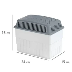 Duży pochłaniacz wilgoci z zapasowym wkładem, 2 x 1 kg