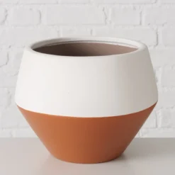 Dwukolorowa osłonka na doniczkę MARLIS, Ø 25,5 cm