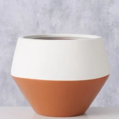 Dwukolorowa osłonka na doniczkę MARLIS, Ø 25,5 cm