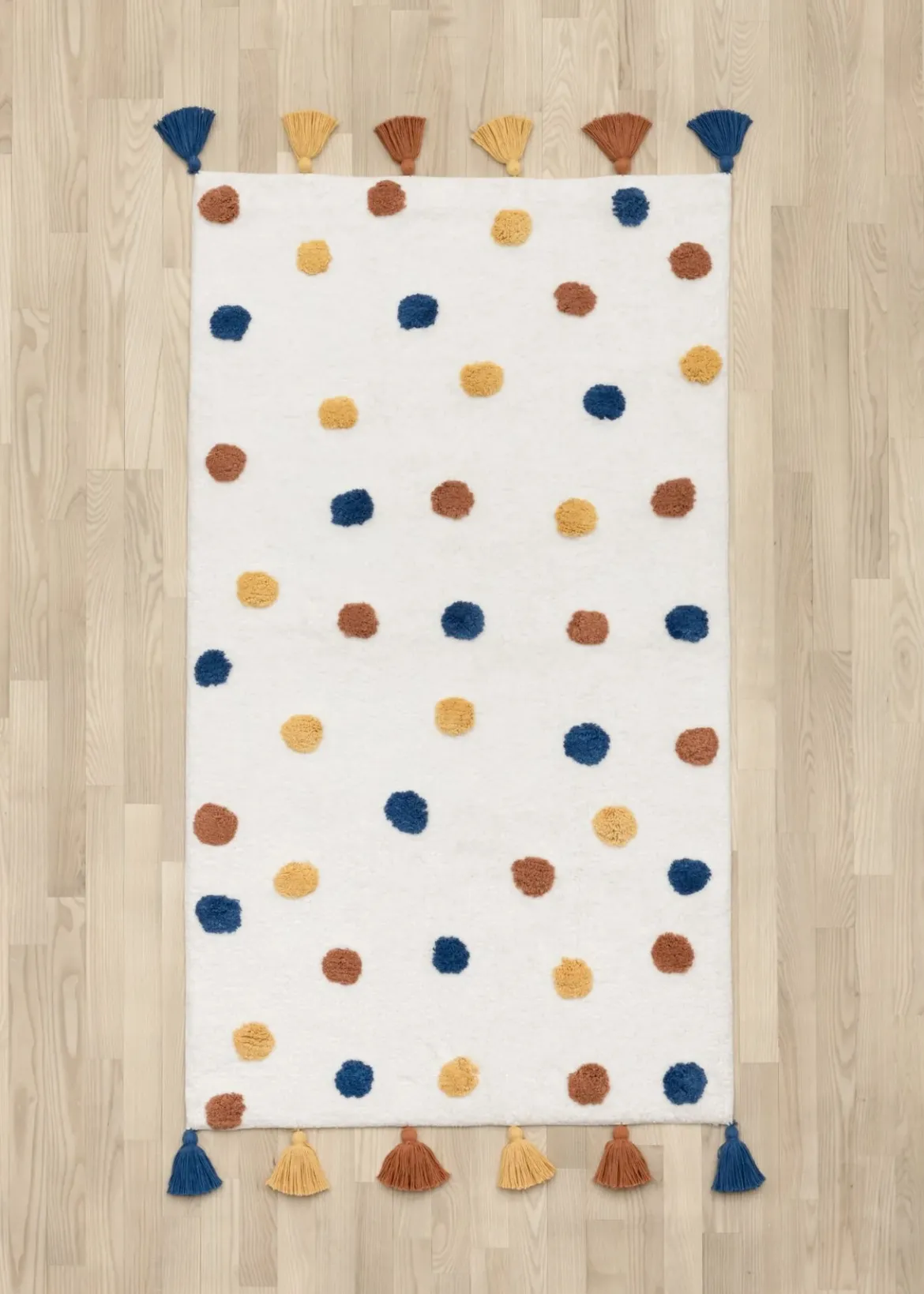 Dywan bawełniany w kropki, 70 x 120 cm