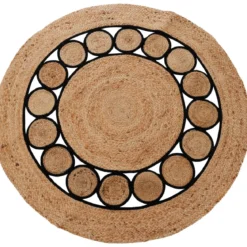 Dywan boho z juty, okrągły, Ø 120 cm