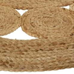 Dywan dekoracyjny z juty, Ø 120 cm, okrągły