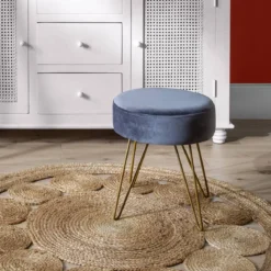 Dywan dekoracyjny z juty, Ø 120 cm, okrągły