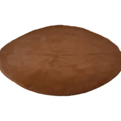 Dywan okrągły do salonu z miękkiego, sztucznego futerka, Ø 80 cm