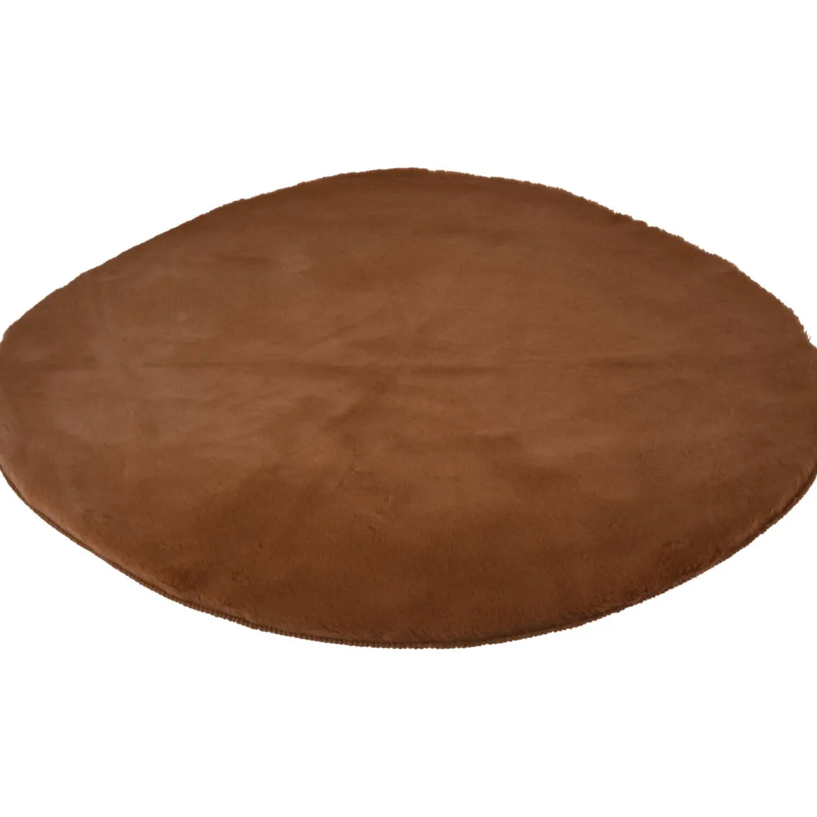 Dywan okrągły do salonu z miękkiego, sztucznego futerka, Ø 80 cm