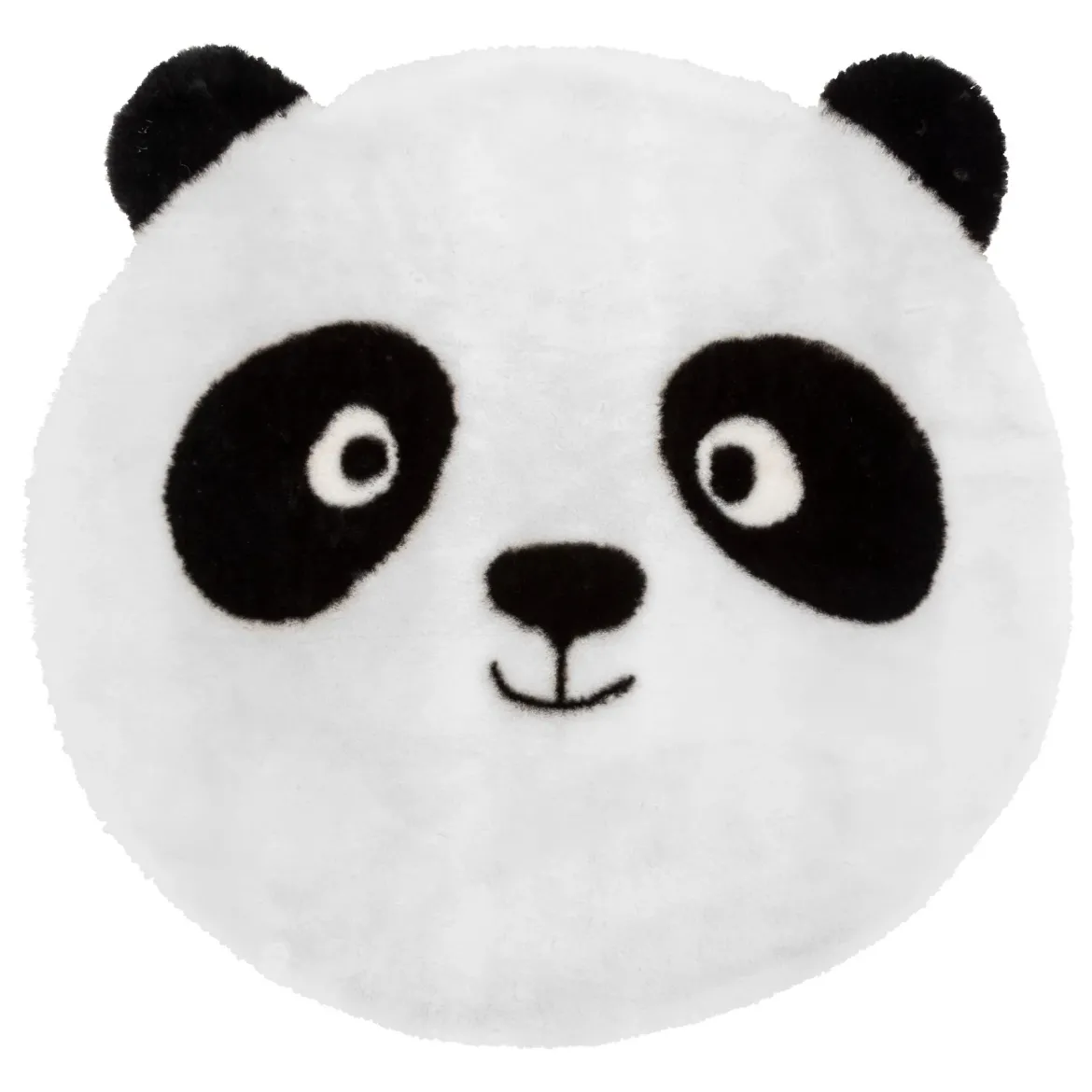 Dywan okrągły panda z uszami SMILE, Ø 100 cm