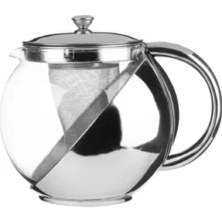 Dzbanek na herbatę, 1100 ml - chromowany