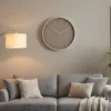 Elegancki zegar ścienny z białą ramą, Ø 40 cm