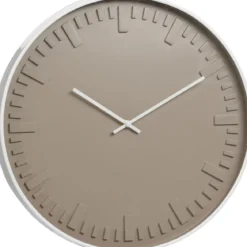 Elegancki zegar ścienny z białą ramą, Ø 40 cm