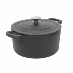 Żeliwny kociołek z pokrywką, Ø 24 cm