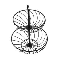 Etażerka metalowa, 2 poziomy, wys. 38 cm