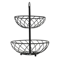 Etażerka metalowa, 2 poziomy, wys. 38 cm