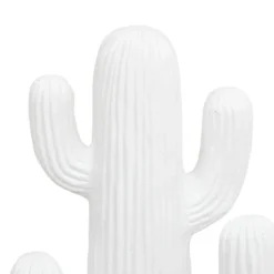 Figurka dekoracyjna kaktus biały RODRIGO, 38 cm
