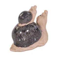 Figurka ślimak, dekoracja ogrodowa, 10 x 11 cm