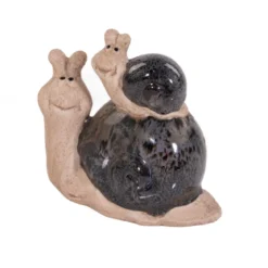 Figurka ślimak, dekoracja ogrodowa, 10 x 11 cm