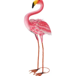 Figurka ogrodowa metalowy flaming, 65 cm