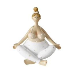Figurka porcelanowa Joga, kobieta, 22 cm
