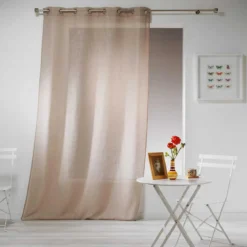 Firana do salonu z efektem lnu 140 x 240 cm, HALTONA