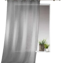 Firana do salonu z efektem lnu 140 x 240 cm, HALTONA