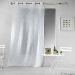 Firana do salonu z efektem lnu 140 x 240 cm, HALTONA