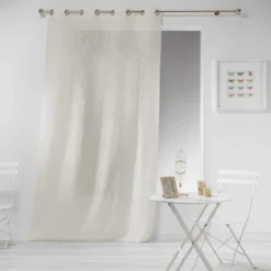 Firana do salonu z efektem lnu 140 x 240 cm, HALTONA