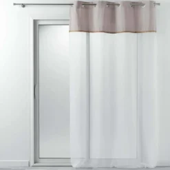 Firana gotowa KELONIA, 140 x 240 cm, z ozdobnym paskiem