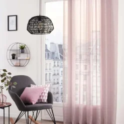 Firana gotowa w stylu skandynawskim LOUIS, 140 x 240 cm