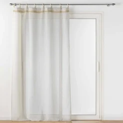 Firana na drewnianych kółkach MILEO, 140 x 240 cm