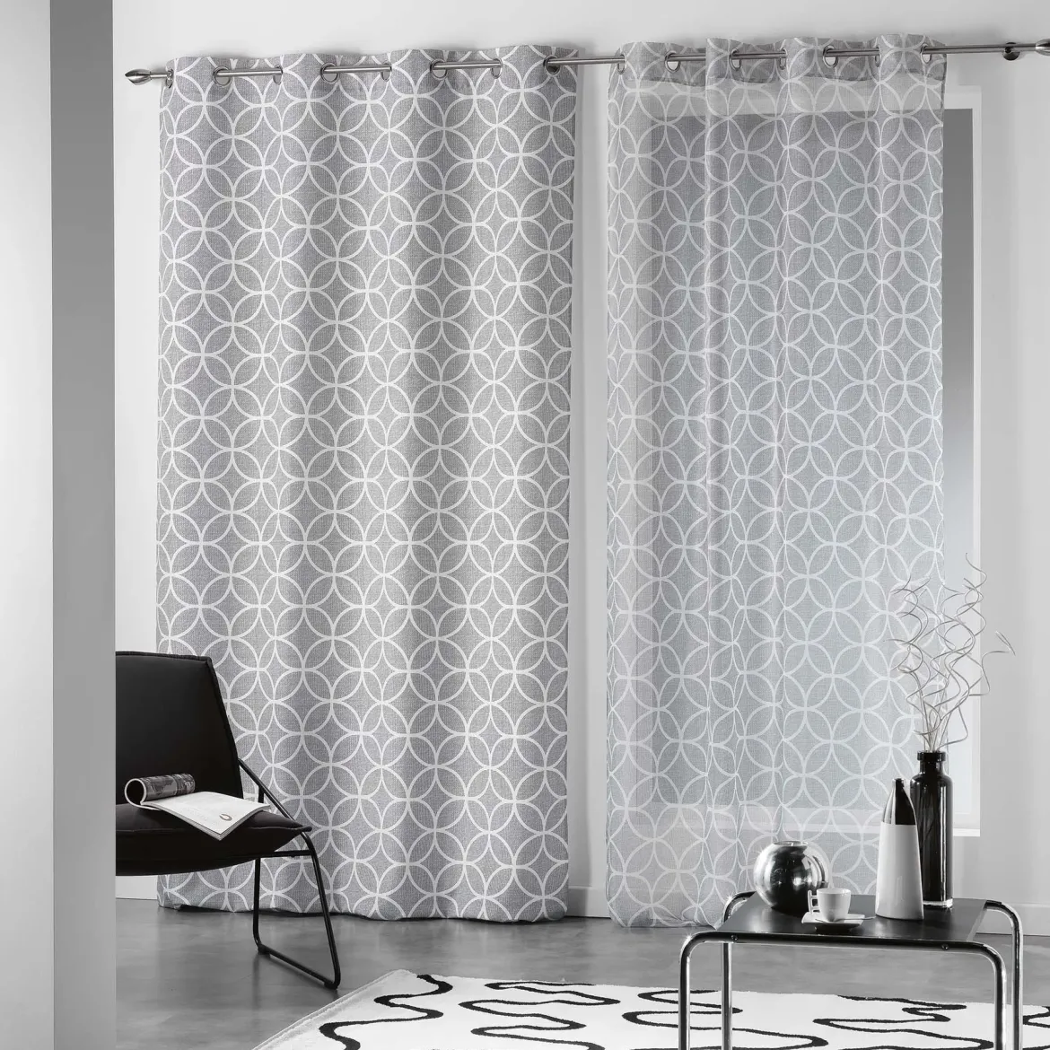 Firana na przelotkach DARIO 140 x 240 cm