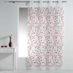 Firana okienna na przelotkach PETIT FLEUR, 140 x 240 cm