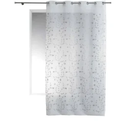 Firana okienna na przelotkach PETIT FLEUR, 140 x 240 cm
