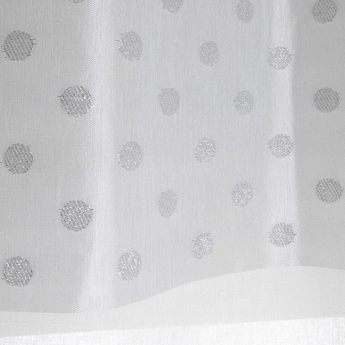 Firana okienna na przelotkach MINNIE, 140 x 240 cm, z dekorem