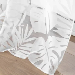 Firana z roślinnym wzorem MAGNOLIA, 140 x 240 cm