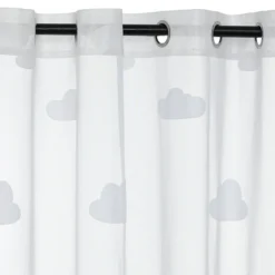 Firanka do pokoju dziecięcego NUAGE, w chmurki, 140 x 240 cm