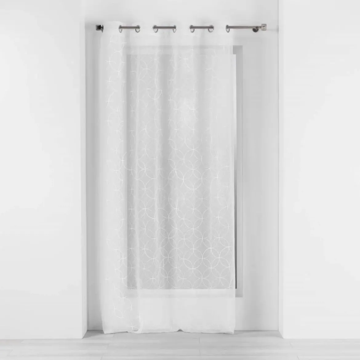 Firanka do salonu na przelotkach OLYMPIA, haftowana, 140 x 240 cm