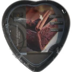 Forma do pieczenia, blacha z motywem serca, non-stick, 24 x 23 cm