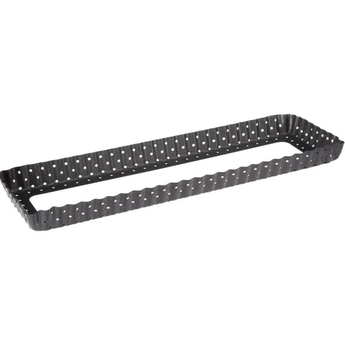 Forma do pieczenia ciast podłużna z dziurkami, 35 x 11 cm, metalowa