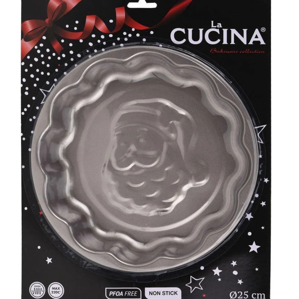 Forma do pieczenia z motywem Świętego Mikołaja, La Cucina, Ø 25 cm